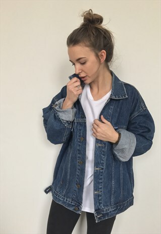 UNISEX OVERSIZED VINTAGE DENIM JACKET