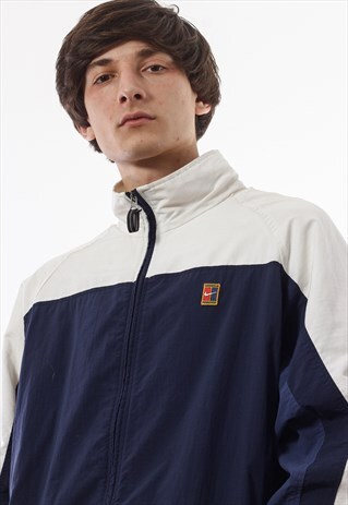 VINTAGE NIKE TENNIS COURT CHALLENGE TRACKSUIT 90S WHITE BLUE