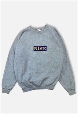 Vintage 90s Nike Sweatshirt / Sweater : Grey