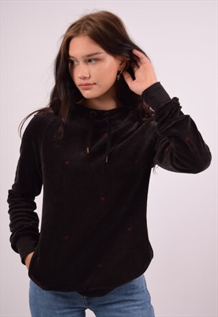 VINTAGE CONVERSE HOODIE JUMPER BLACK