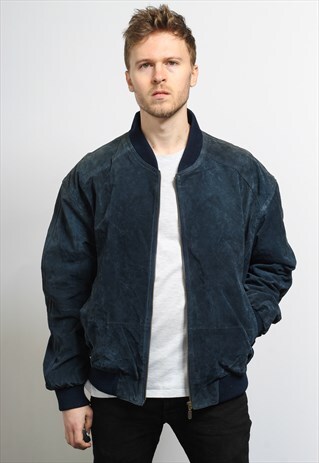 VINTAGE SUEDE BOMBER JACKET
