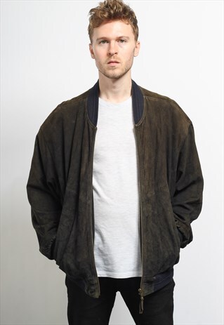 VINTAGE SUEDE BOMBER JACKET