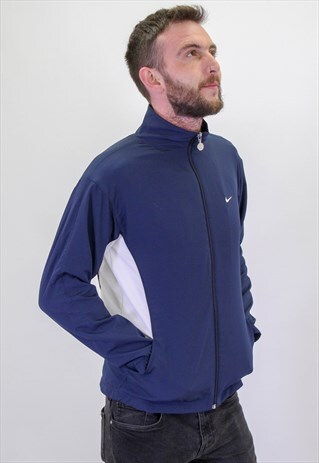 VINTAGE NIKE JACKET IN BLUE MEDIUM