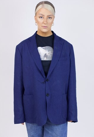 VINTAGE 90'S BLUE SMART BLAZER