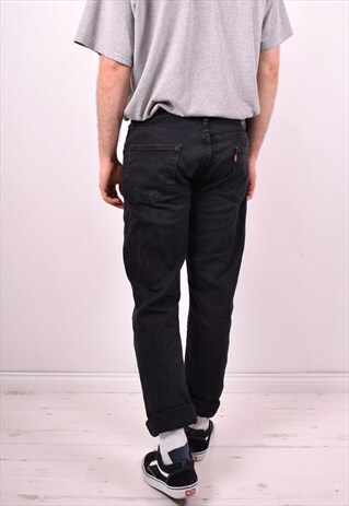 LEVI'S MENS VINTAGE JEANS W34 L32 BLACK 90S
