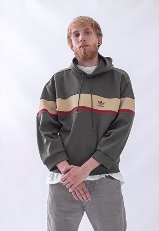 VINTAGE MENS ADIDAS ORIGINALS LOGO SWEATSHIRT HOODIE