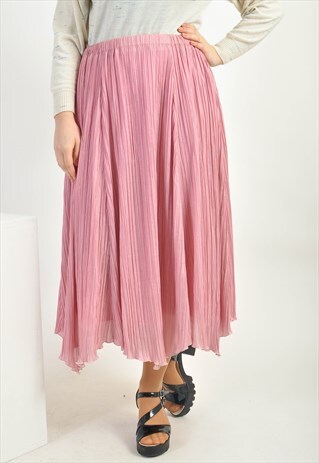 VINTAGE 90'S MAXI SKIRT IN PINK