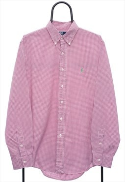 Vintage Polo Ralph Lauren Pink Checked Shirt Womens