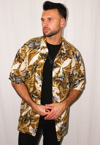 VINTAGE ABSTRACT PRINT SHIRT