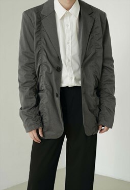 Men's Pleated design suit jacket A VOL.3