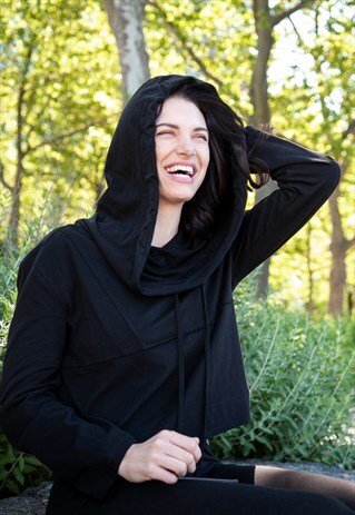 IRIS - COWL NECK HOODIE