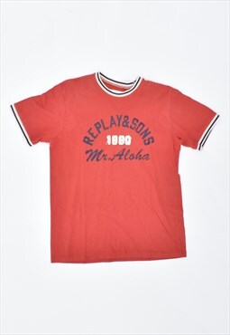 Vintage 90's Replay T-Shirt Top Red