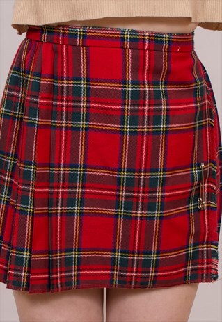 VINTAGE ST MICHAEL TARTAN MINI KILT 8