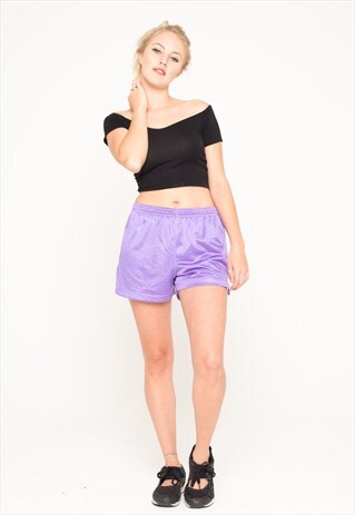 PURPLE VINTAGE AIRTEX SHORTS