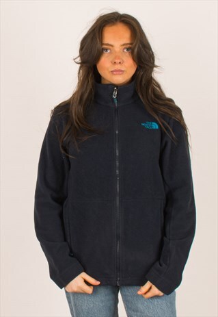 VINTAGE BLUES NORTH FACE FULL ZIP FLEECE SMALL