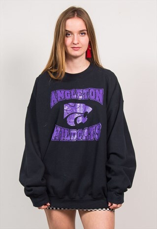 VINTAGE ANGLETON WILDCATS USA COLLEGE SWEATSHIRT
