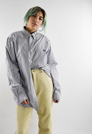 VINTAGE RALPH LAUREN CHAPS STRIPED SLOUCHY SHIRT