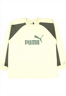 Vintage 90's Puma Sweatshirt Spellout Crewneck Heavyweight