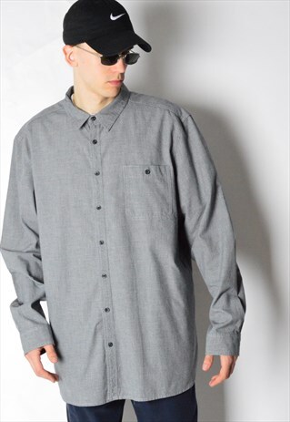 VINTAGE 90S GREY LONG SLEEVE SHIRT