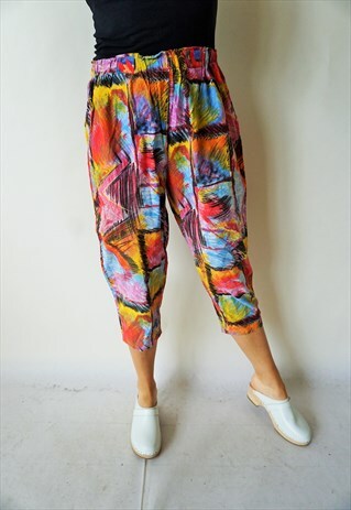 VINTAGE YOGA JOGGERS PANTS TROUSERS SWEATPANTS FLUFFY
