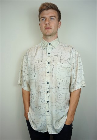 PURE SILK PATTERNED SHIRT
