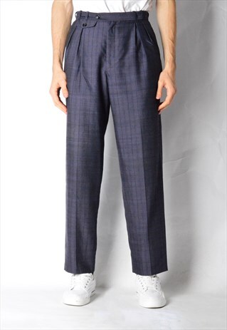 VINTAGE 80S PURPLE STRIPED PANTS