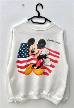 Vintage Orlando Florida Mickey white sweatshirt medium 