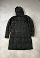 THE NORTH FACE PUFFER COAT LONGLINE WITH HOOD AND LOGO