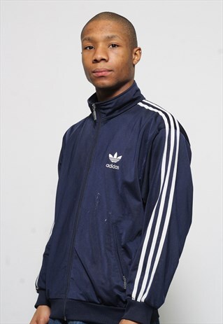 VINTAGE ADIDAS ORIGINALS TRACK JACKET BLUE