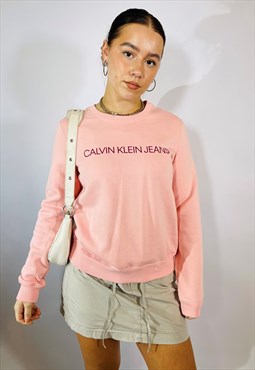 Vintage Size S Calvin Klein Sweatshirt in Pink
