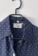 POLKA DOTTED SUMMER LOOSE FIT SHIRT LARGE
