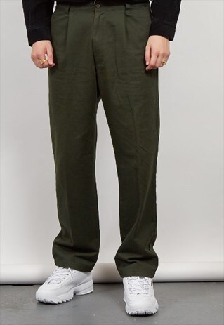 VINTAGE 90'S POLO RALPH LAUREN DARK GREEN CHINOS