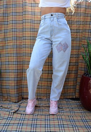 VINTAGE PATCHWORK MOM JEANS