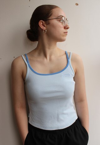 BABY BLUE CAMI 90S STYLE TOP