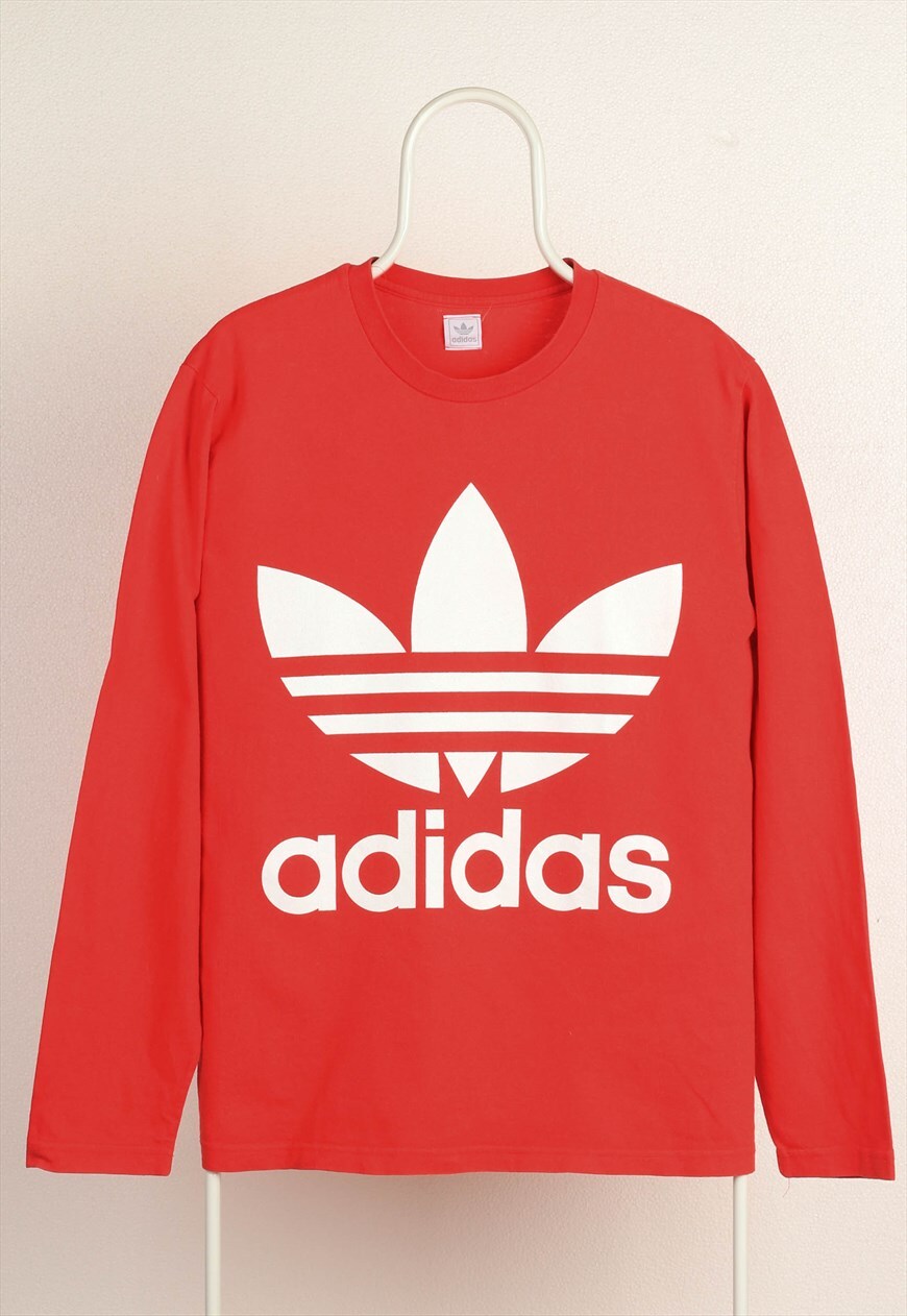 red adidas sweatshirt