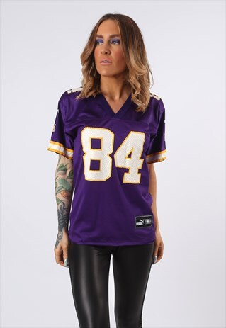 PUMA T-SHIRT SPORT JERSEY TOP NUMBER LOGO UK 10 - 12 (CD2U)