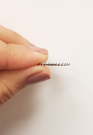 SILVER PLAITED DAINTY RING