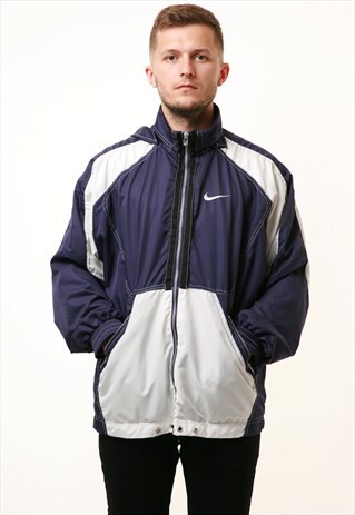 90S VINTAGE NIKE OLDSCHOOL SHELL HOODED JACKET 14863
