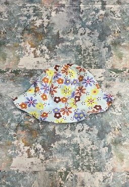 Vintage Y2K Pastel Floral Bucket Hat