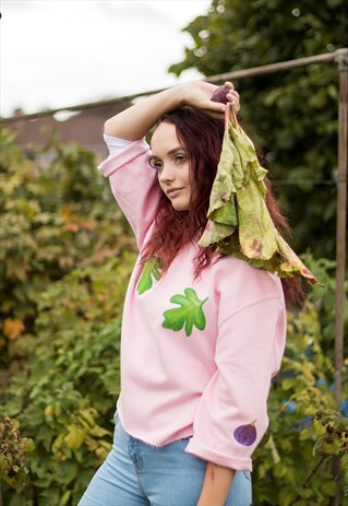 HAND PAINTED UNISEX, WE'LL FIG-URE THIS OUT CROPPED SWEATER