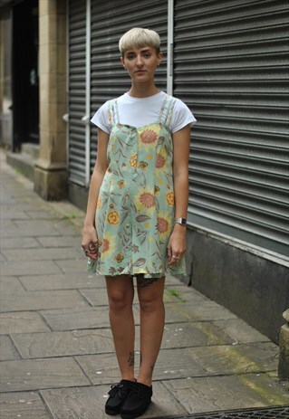 VINTAGE 90S FLORAL PLAYSUIT