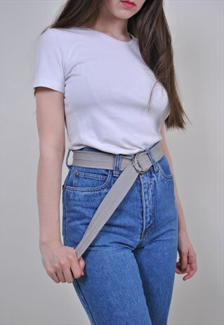 90S GRUNGE BELT, VINTAGE ONE SIZE COTTON WOMEN BELT