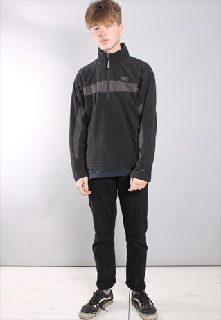VINTAGE THE NORTH FACE 1/4 ZIP FLEECE SWEATSHIRT