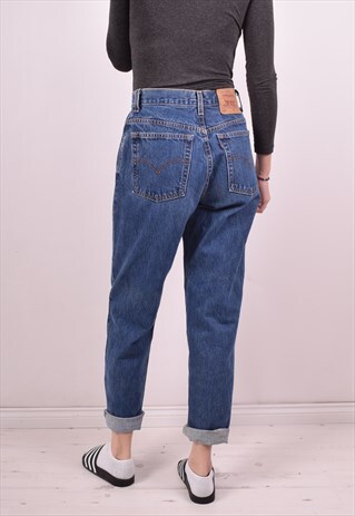 LEVI'S 550 WOMENS VINTAGE JEANS W28 L30 BLUE 90S