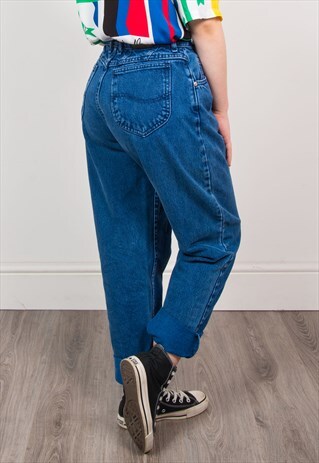 LEE 90'S DARK BLUE MOM JEANS
