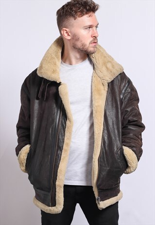 VINTAGE LEATHER AVIATOR JACKET