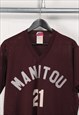 VINTAGE MAJESTIC AMERICAN SPORTS JERSEY IN PURPLE LARGE