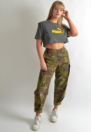 GREY PUMA CROPPED T-SHIRT GBT4829