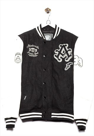 AKADEMIKS COLLEGE JACKET AKADEMIKS STICK BLACK/WHITE