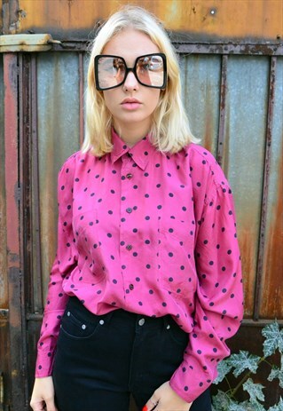 80S VINTAGE PINK SHIRT